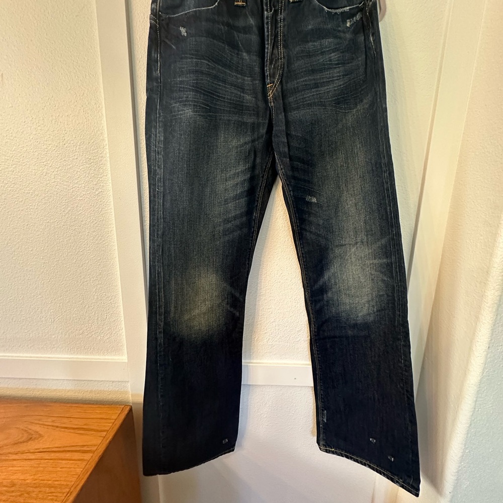 Ed Hardy Dark Blue Relaxed Jeans size 32 waist with a 34 inseam